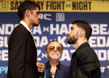 Sebastián Fundora y Ermal Hadribeaj frente a frente antes de su combate